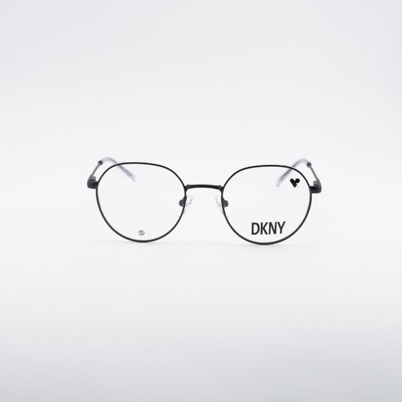 DKNY DK1032 001 Eyeglasses Matte Black 48mm Round Frame main image 5
